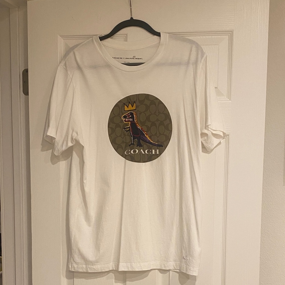 Coach White Tee with Graphic Design